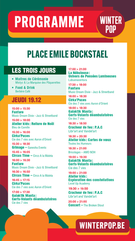 programme laeken jeudi mob - Winterpop
