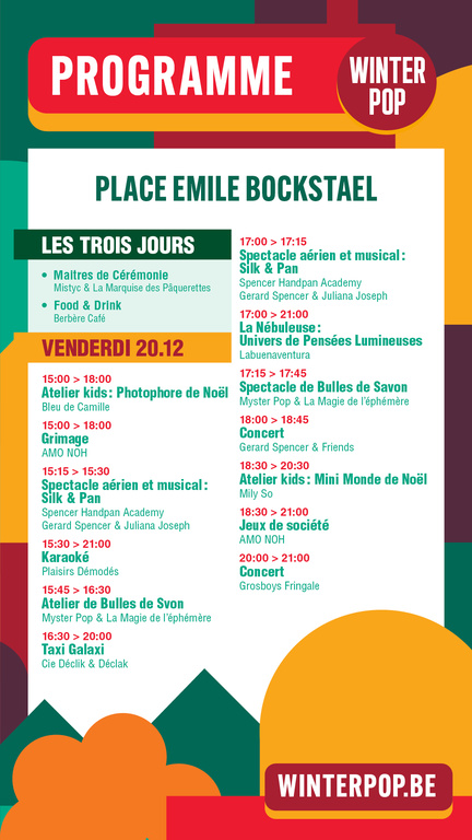 programme laeken vendredi mob - Winterpop